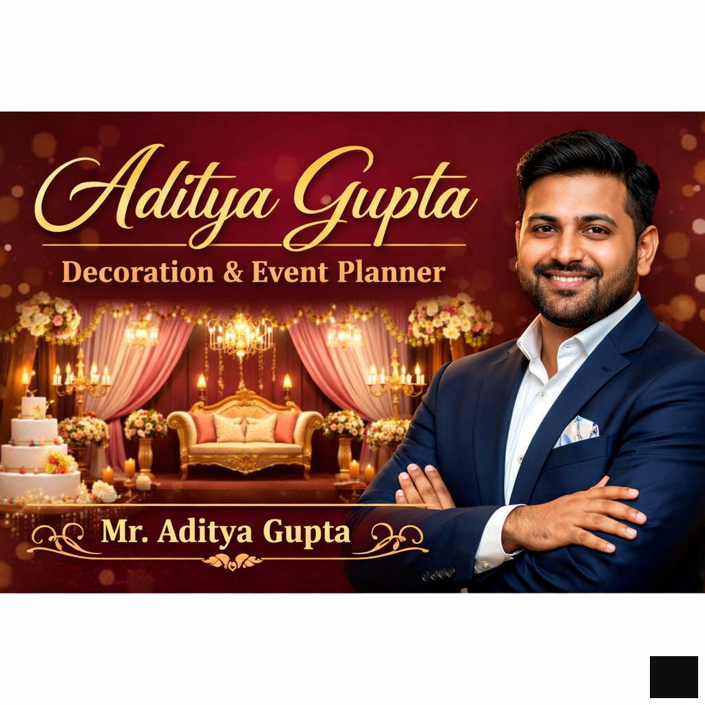 Aditya Gupta Decoration & Eevent planner.